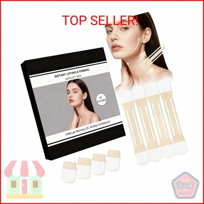 Mgviiiva Neck Lift Tape, 40Pcs Neck Tape Lifting Invisible, Instant Neck & Face