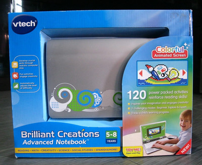 vTech Brilliant Creations Advanced Notebook Computer Laptop in Color w/Box CLEAN