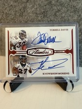 2025  Panini Flawless Terrell Davis Knowshon Moreno Dual Autograph /15 Broncos