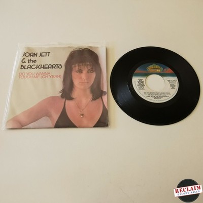 joan jett & the blackhearts - do you wanna touch me 7'' vinyl record VG+
