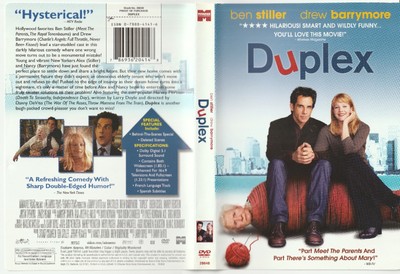 DUPLEX (DVD, 2004 PG-13) WIDESCREEN & FULL SCREEN STILLER BARRYMORE ESSELL 