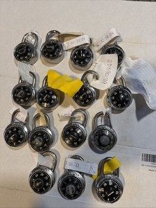 15 Master Lock Combination Padlocks - All Tested And Combinations Work