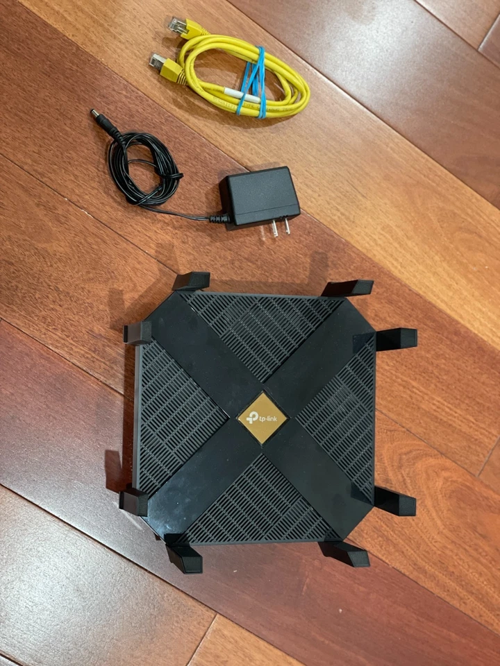 Router Wi-Fi TP-Link Archer AX6000 5952Mbps 8 puertos (doble banda, negro) Foto 3 de 3