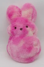 Just Born PEEPS Rabbit Reversable Pink Tye Die Plush Stuffed Animal Toy 12"