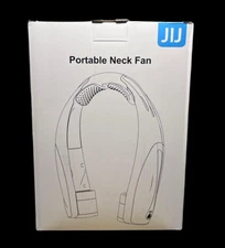 JIJ Q7 Portable Neck Fan – Hands Free Rechargeable USB Cooling Bladeless