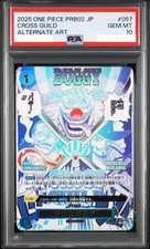 PSA 10 Cross Guild One Piece Card OP09-057 Alternate Art Japanese TCG