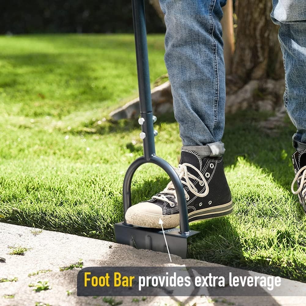 Saw-Tooth Lawn Edger 38-Inch Steel Handle Garden Border Trimmer for Walkways