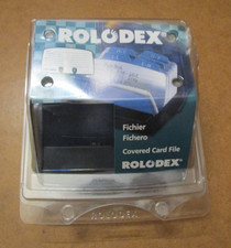 Rolodex Covered Card File 125 Cards 2.25'' x 4''