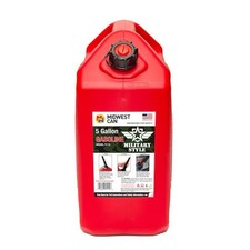 Midwest Can 5-Gallon Plastic Gasoline Can 2-gpm Manual