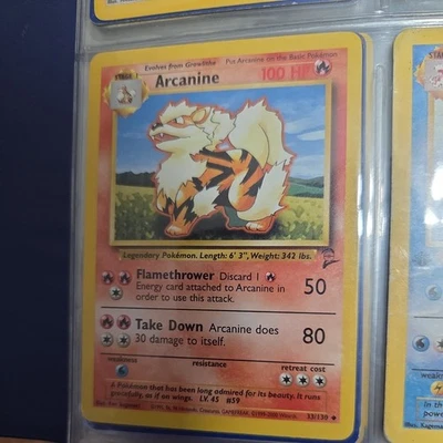 Arcanine base set 33/130 2nd edition clean - image 1 of 4