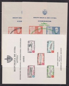 E7462: 1Cuba #365b, C43A, C126a Mint, NH; CV $96