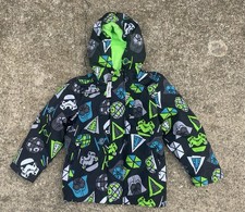 NWT STAR WARS AMAZON Boys Hooded Jacket 6-7yrs Fleece Darth Vader Stormtrooper