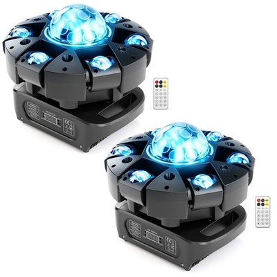4x 150W LED Laser Moving Head Light RGBW Beam Stage DMX Spot Lighting DJ Disco