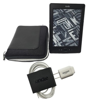 Amazon Kindle 4th Gen Reader D01100 Black Factory Reset & Tested