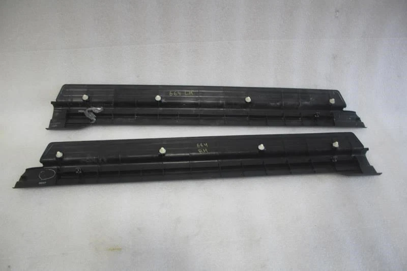 2001 2002 2003 ACURA CL PUERTA IZQUIERDA DERECHA UMBRAL PLACA RASGUÑO MOLDURA PANELES PAR NEGRO Foto 2 de 4