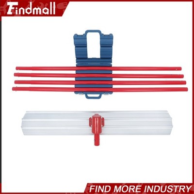 Findmall With 4 Rods For Storage Box Large Red 48 × 8'' Concrete Bull Float