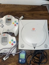 Dreamcast Console With 2 Controllers And Memory Card