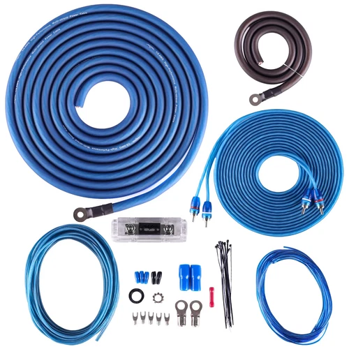 NEW SKAR AUDIO 1/0 GAUGE 2000 WATT CCA AMPLIFIER WIRING KIT W RCA SKAR0ANL-CCA