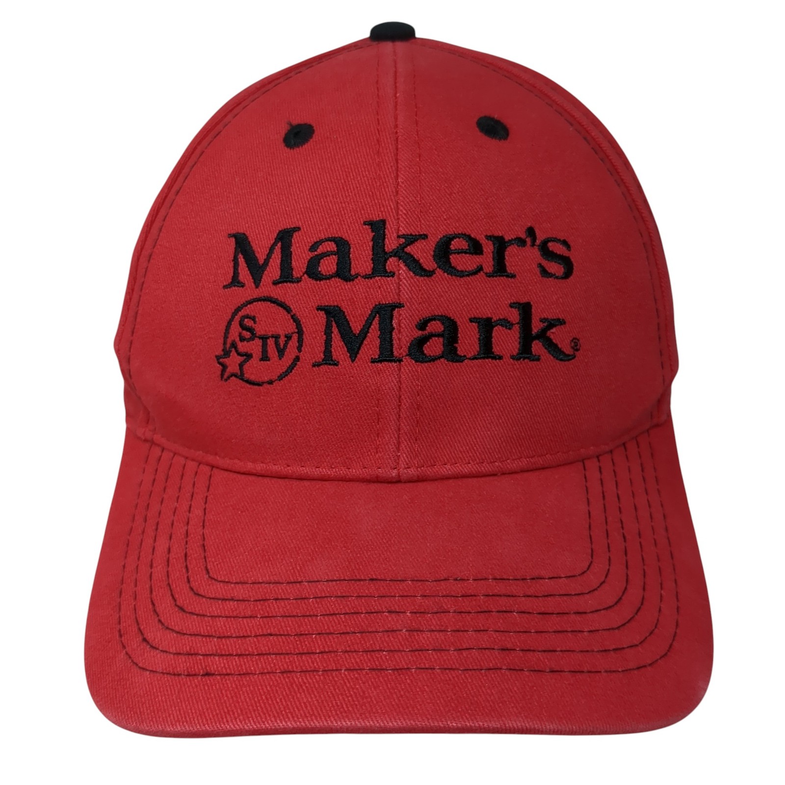 Maker's Mark Baseball Cap Red One Size Adjustable… - image 1