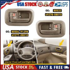 Door Handle Beige Interior Inside Front Driver Passenger Side For 98-03 Sienna Door Handle Beige Interior Inside Front Driver Passenger Side For 98-03 Sienna
