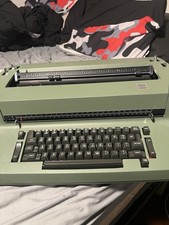 IBM Selectric II Electric Typewriter Olive Green Powers On Vintage As-Is thumbnail