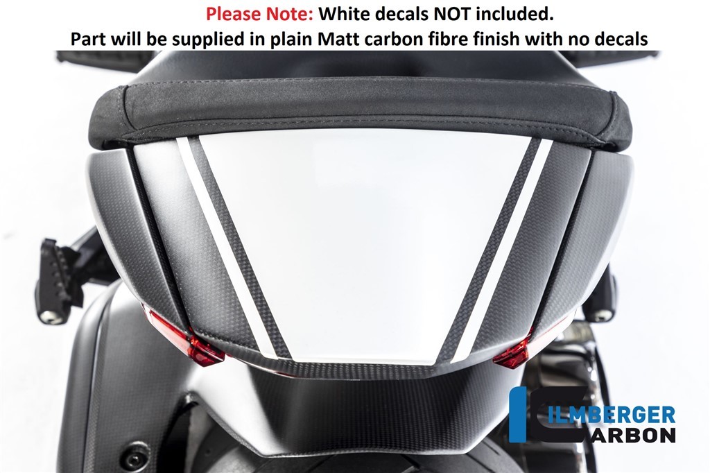 Ducati XDiavel 2023 Ilmberger Matt Carbon Fibre Rear Passenger Seat Cowl Cover