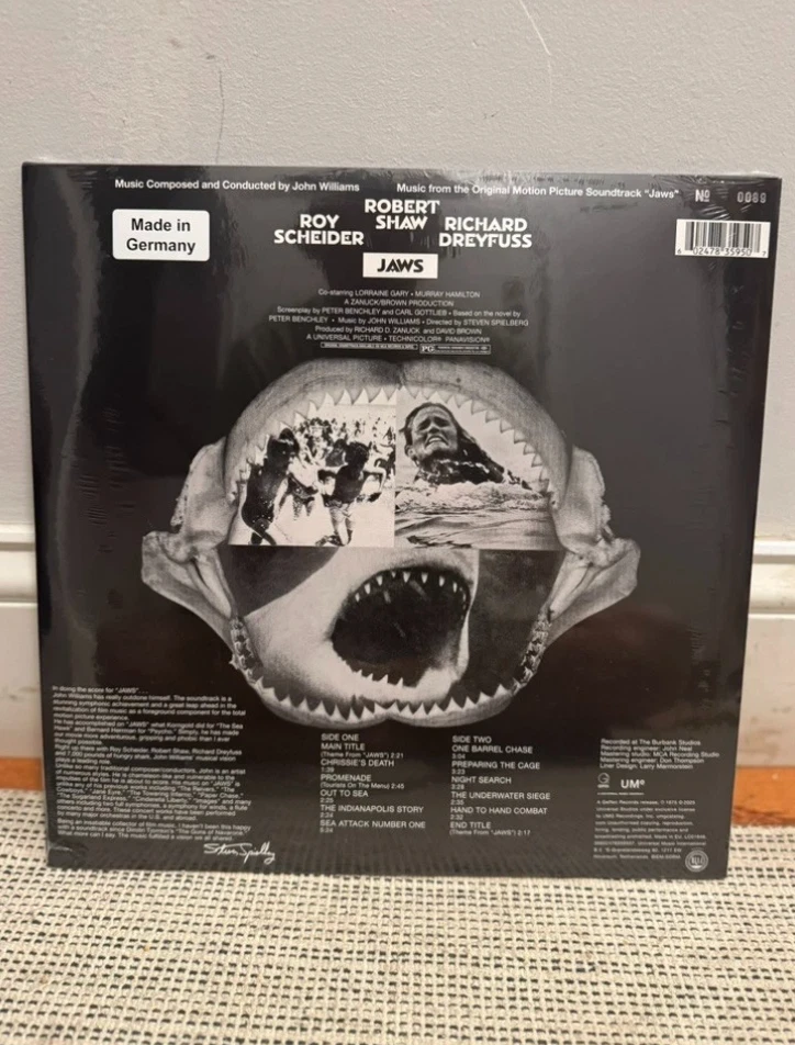 JAWS 50th Anniversary Shark Infested Water Filled Vinyl IN HAND - NUMBERED - Image 2 of 2
