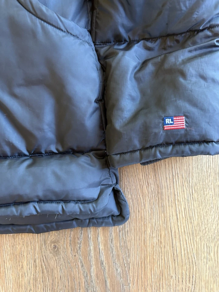 Chaqueta de plumón Polo Jeans Co Ralph Lauren talla mediana negra para hombre Foto 2 de 4