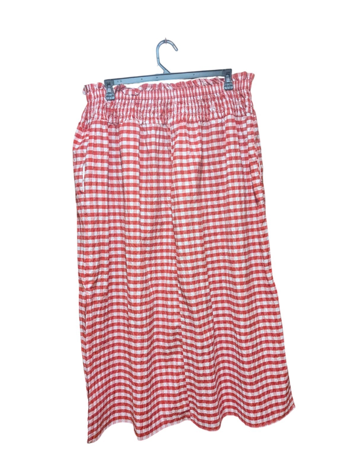 Universal Thread Goods Red Gingham Checkered Skir… - image 2
