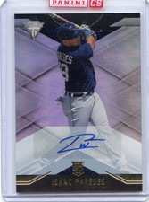 2021 Panini Chronicles Titanium Isaac Paredes #20 Rookie RC Autograph AUTO
