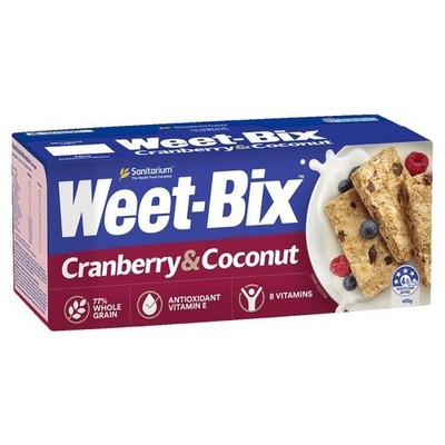Weet-Bix Cranberry + Coconut [MHD: 28.08.2026]