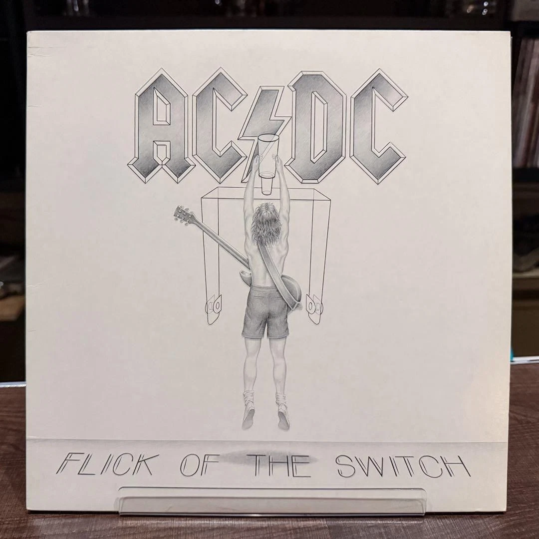 AC/DC Flick Of The Switch vinilo LP VG + cubiertas en relieve s incluidas