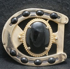 XA11148 NOS VINTAGE 1970s   HORSESHOE   ANIMAL UNISEX FASHION BELT BUCKLE