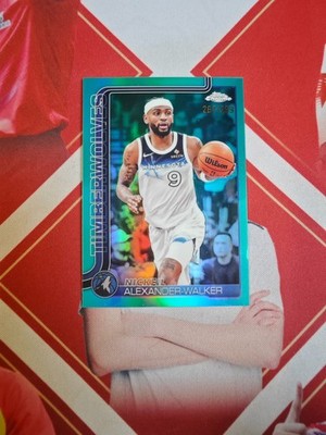 2025-26 Topps Chrome Basketball Aqua Refractor Nickeil Alexander-Walker /299