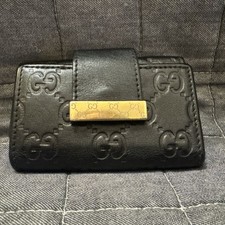 GUCCI GG Pattern Shima 6 Key Case Leather From JP