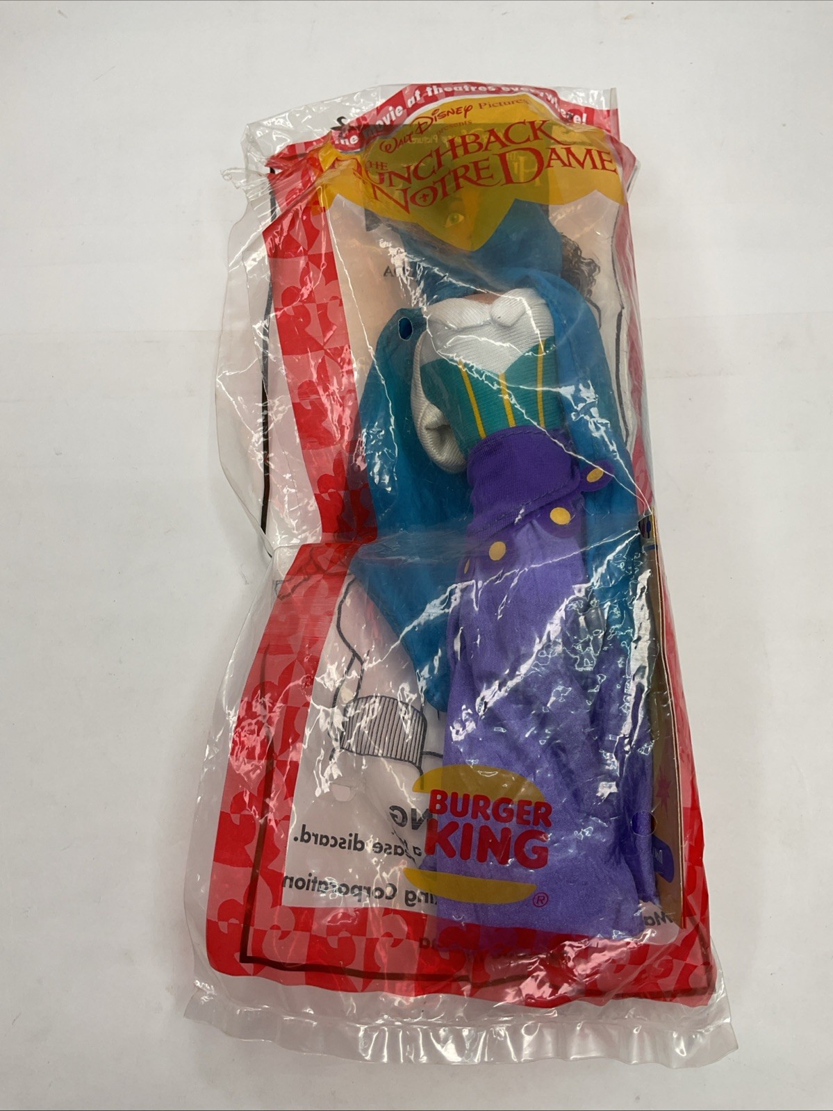 Burger King Hunchback Of Notre Dame Lot Of 4 Quasimodo Hugo Phoebus Esmeralda
