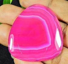 66Cts. Dyed Onyx Agate Pear Shape Cabochon Loose Gemstone 40X44MM