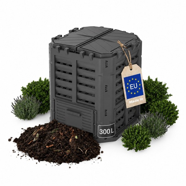 Thermokomposter 300L Komposter Garten Schnellkomposter Gartenkomposter Fixkraft-image