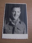 WW2 Military Soldier Portrait Vintage Photo Army