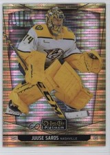 2024-25 O-Pee-Chee Platinum Seismic Gold 32/50 Juuse Saros #128 1n09