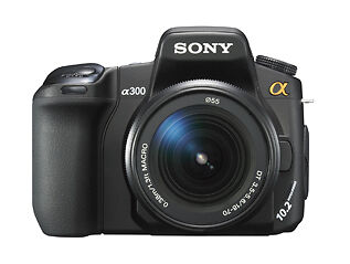 Sony+Alpha+a300+10.2MP+Digital+SLR+Camera+-+Black+%28Kit+w%2F+DT+