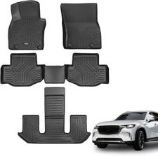KARPAL Floor Mats Fit for Mazda 2024 2025 CX-90 & CX90 PHEV 6 & 7 Seats (Plug in