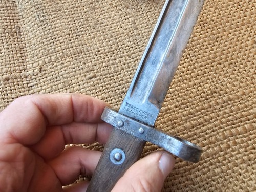 ESCASA BAYONETA ALEMANA WW1 1917 SERIOUS BUSCH SOLINGEN MASCULINA M95 M 1895 WWI - Imagen 7 de 16