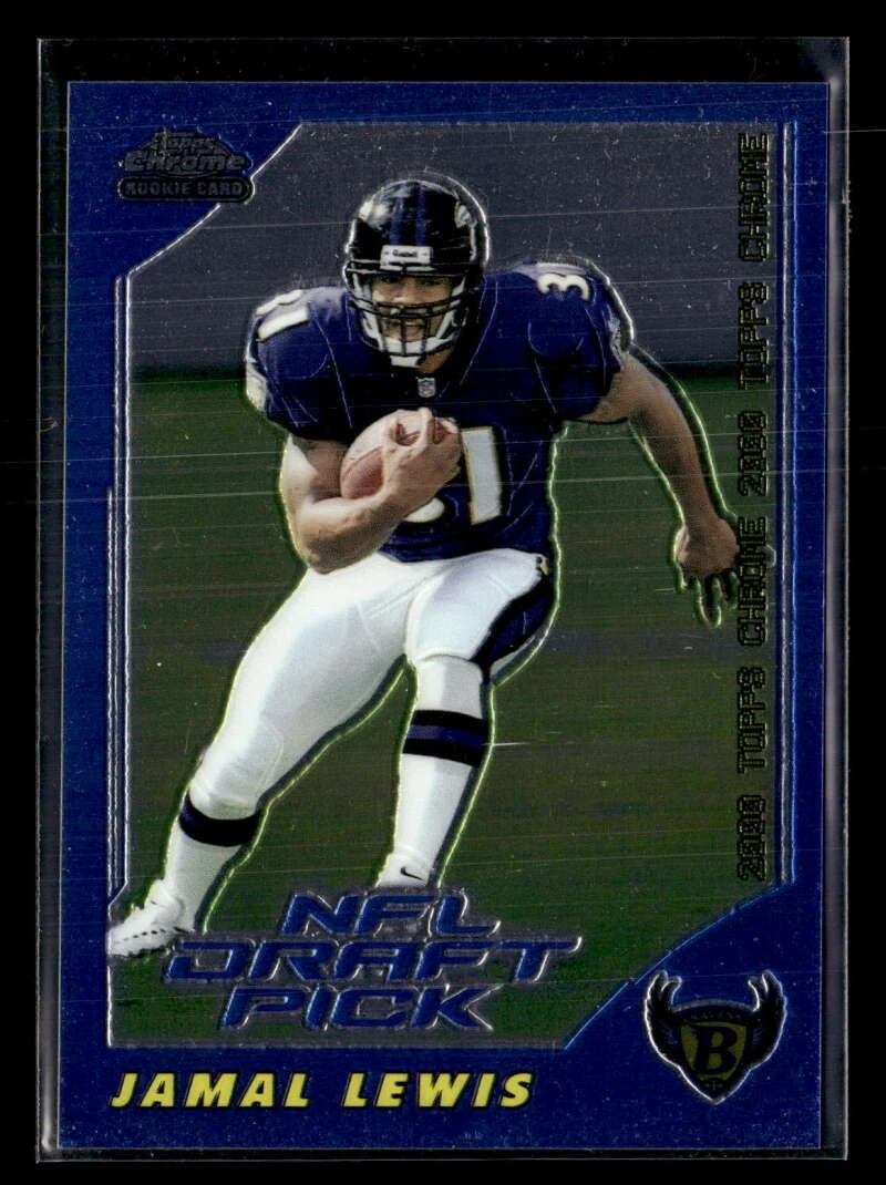 2000 Topps Chrome Jamal Lewis Rookie /1650 #248 Baltimore Ravens UX178