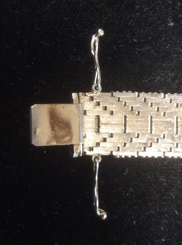 Italy - Gold Tone - Woven Riccio - 7” Bracelet - Picture 5 of 6