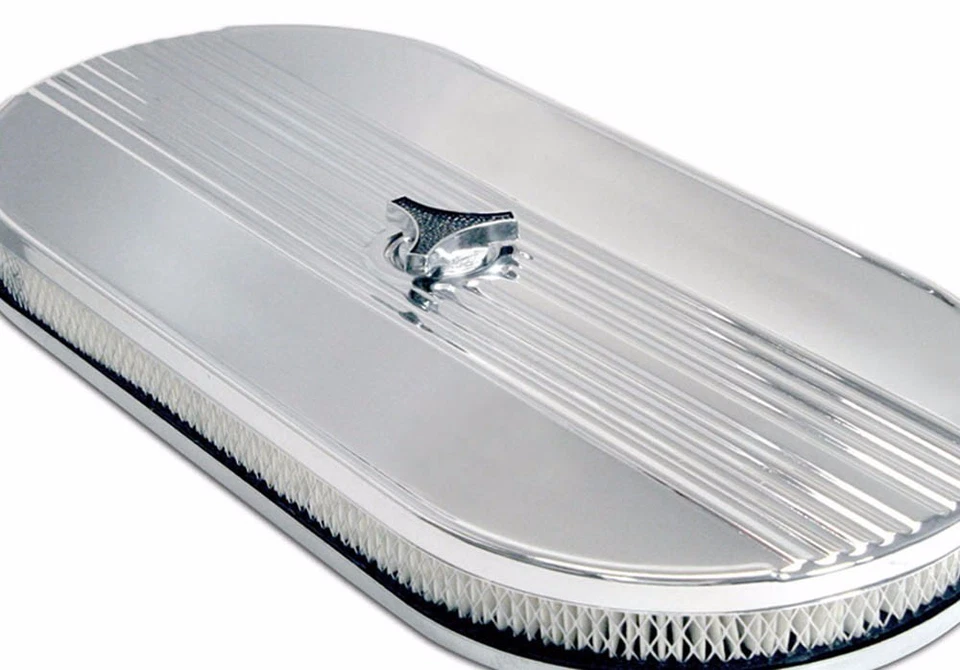 Новый 1965-1973 овальный воздухоочиститель Shelby хромированный верх полированный Mustang Cobra Tiger V8 - Изображение 3 из 4