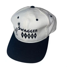 Vintage The Swagger Kings White Black Snapback Hat Cleveland Swing Music Revival