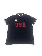 Polo Ralph Lauren Men's ECOFAST Pure The Team USA Polo Blue Shirt Size XXL