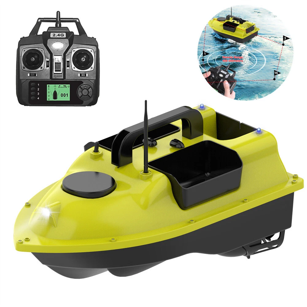 GPS Fishing Bait Boat with 3 Bait Containers 400-500M Remote Range