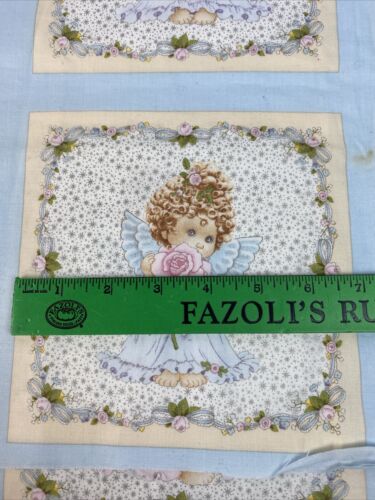 AMI Morehead For Elizabeth Studios Angel Fabric Panels Cotton 2 pcs M4107 16x44 - Picture 7 of 7
